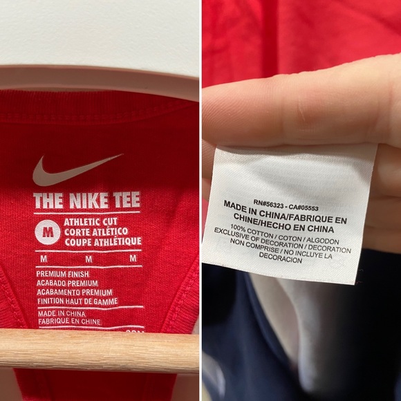 The Nike Tee Racer Back Cotton Tank size M - Picture 2 of 3